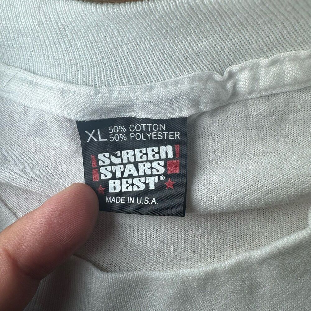 Vintage 1991 Rod Stewart Vagabond Music Tour Band TShirt XL RARE Single Stitch - Picture 3 of 5